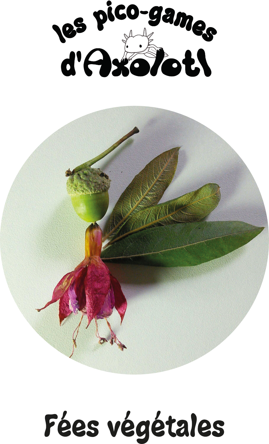 une petite fée faite de plantes