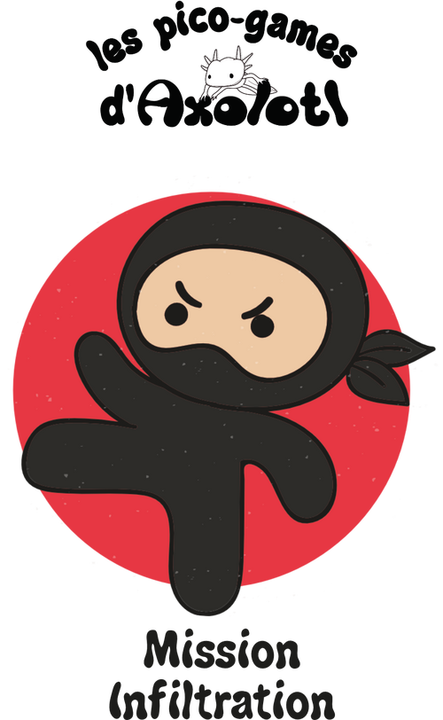 ninja de noir vêtu qui donne un coup de pied